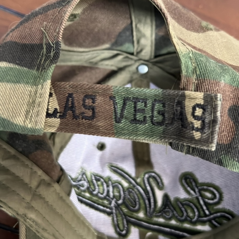 LV Las Vegas Camo Camouflage Ball Cap Adjustable Baseball Cap Hat NWOT - Picture 6 of 8